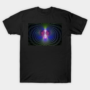 Lines of Force Fractal Design T-Shirt